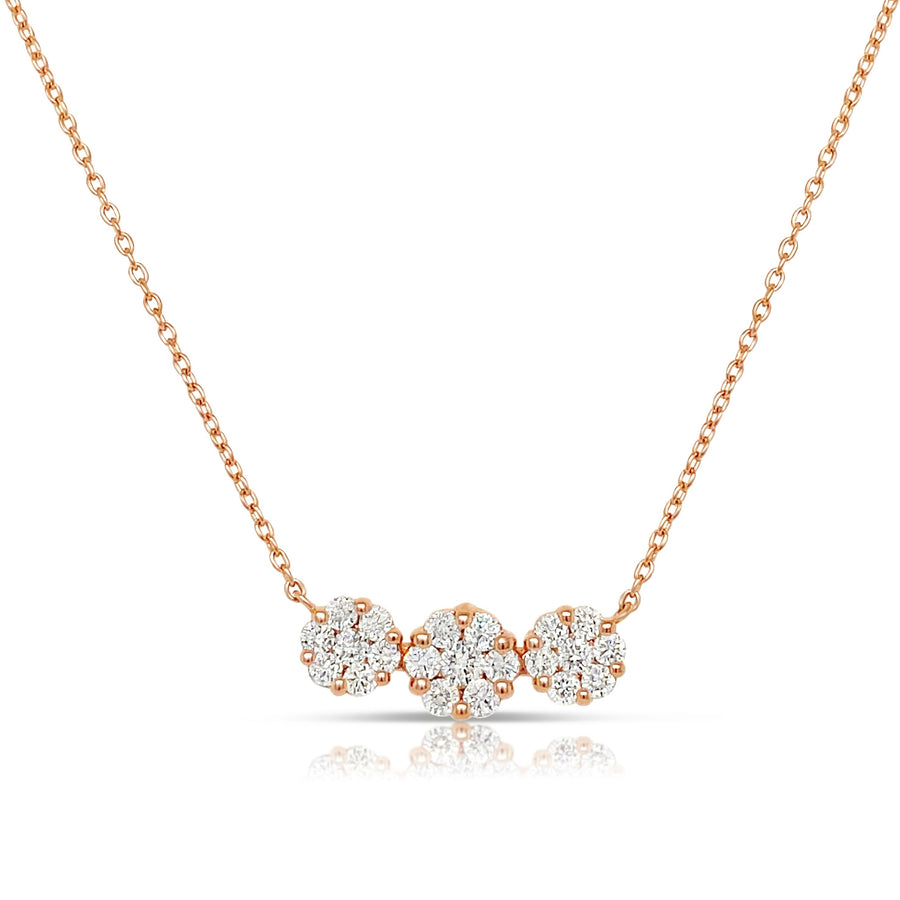 LEILANI Rose Gold Diamonds Necklace