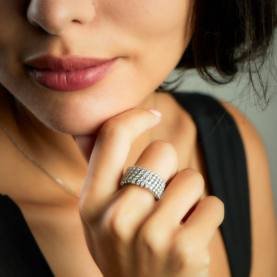 LISE White Gold Diamonds Ring