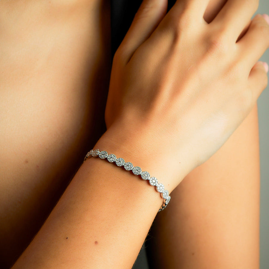 MABEL White Gold Diamond Bracelet