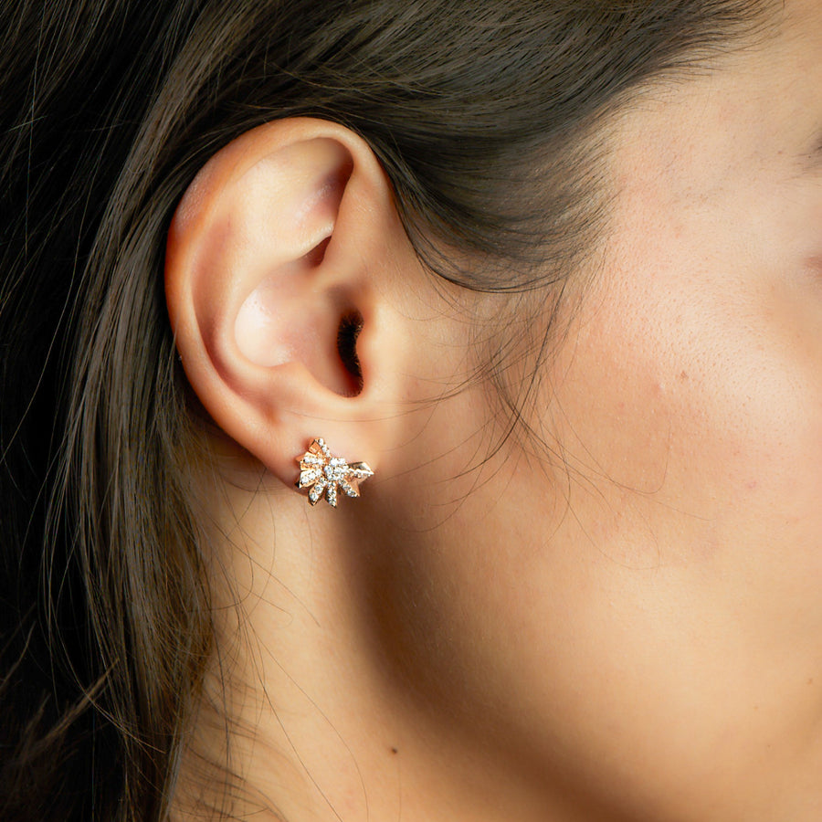 GAIA Rose Gold Diamonds Earrings
