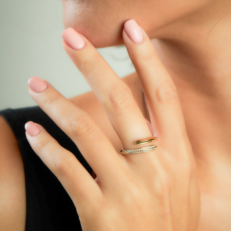 MAUREEN Yellow Gold Diamonds Ring