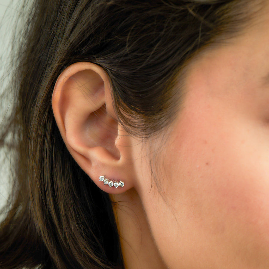 AURORA White Gold Diamonds Earrings