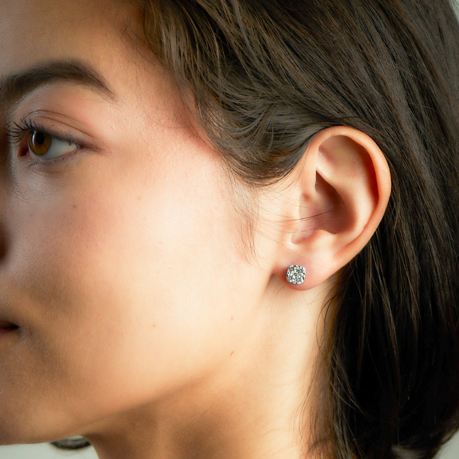 LUCINE White Gold Diamonds Earrings