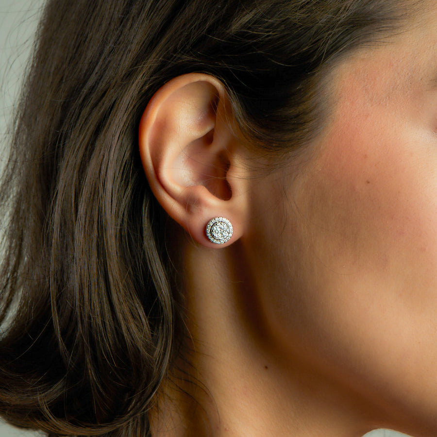 LUMI White Gold Diamonds Earrings