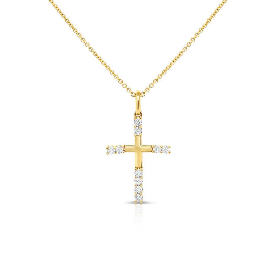 DAHLIA Yellow Gold Diamond Pendant