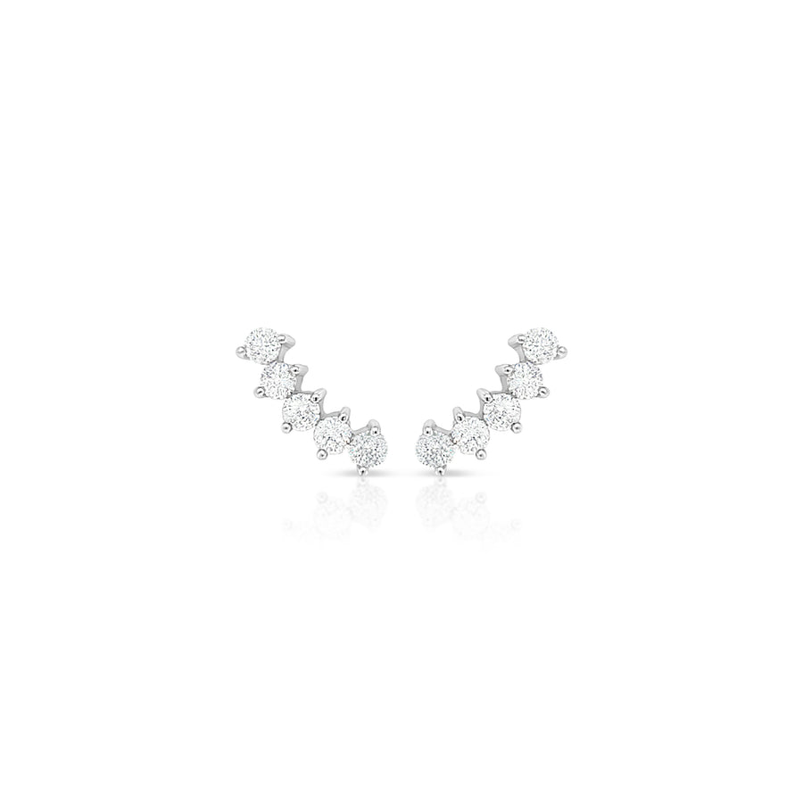 AURORA White Gold Diamonds Earrings