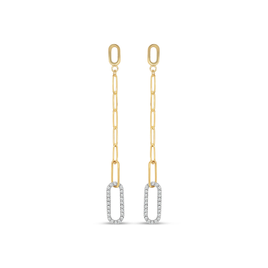 LULA Yellow And White Gold Diamonds Earrings