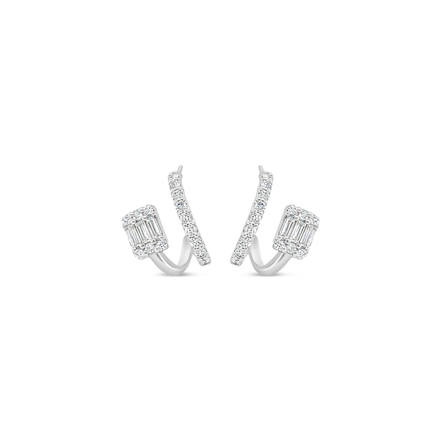 MONICA White Gold Diamonds Earrings