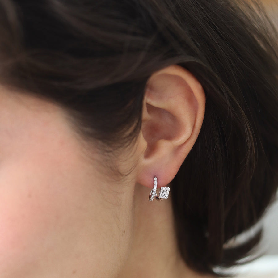MONICA White Gold Diamonds Earrings