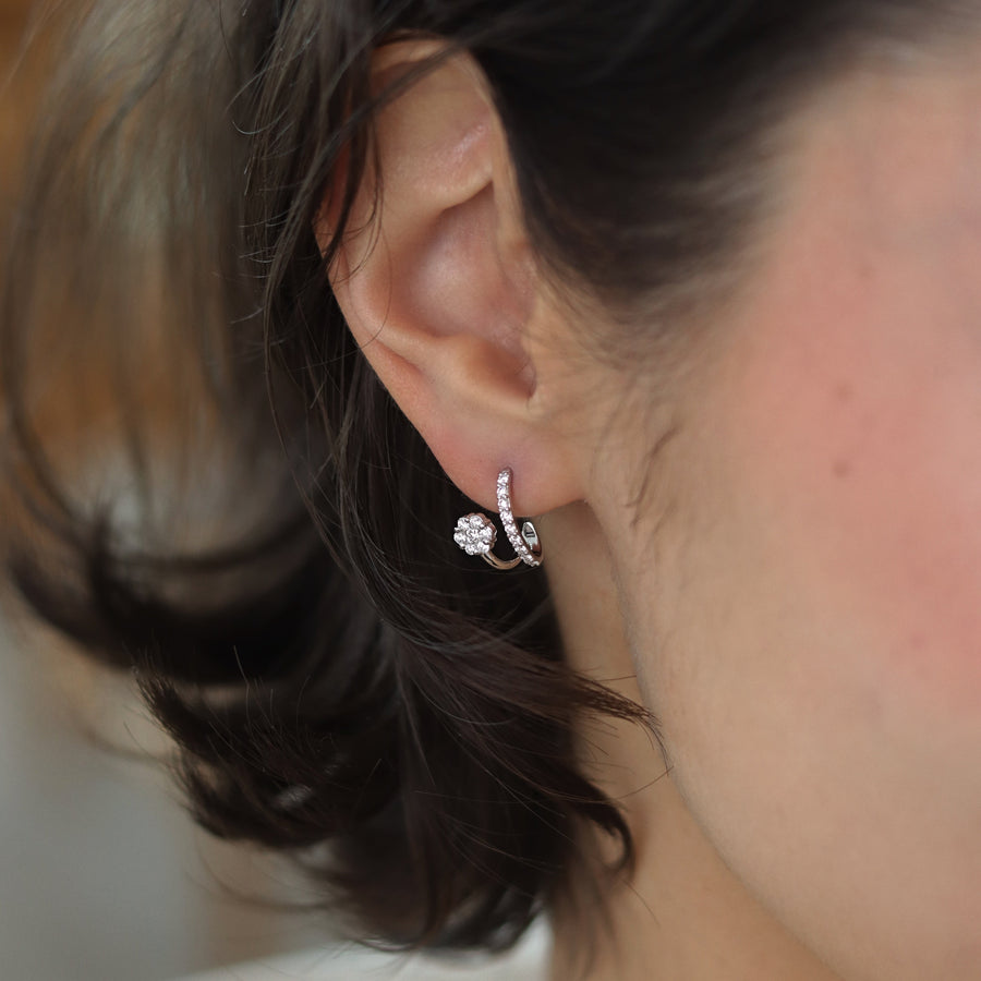 ADRIANO White Gold Diamonds Earrings