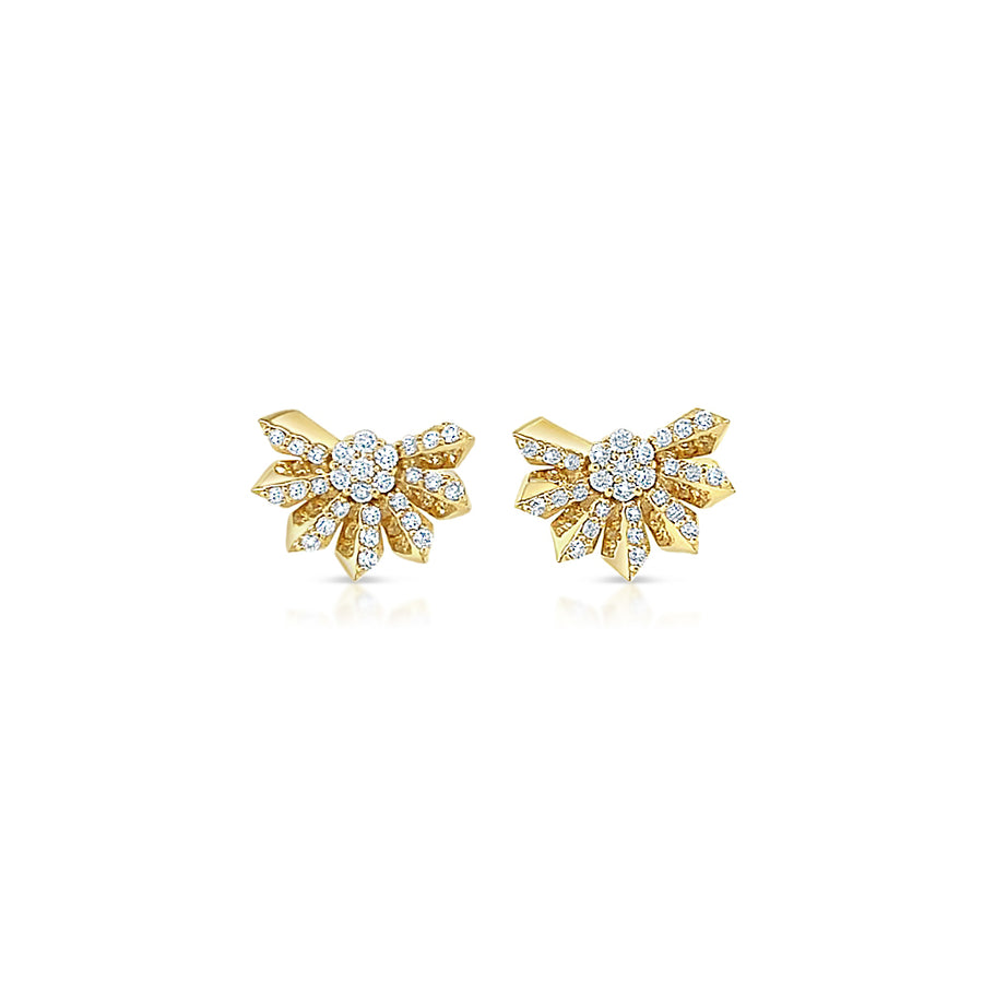 GAIA Yellow Gold Diamonds Earrings