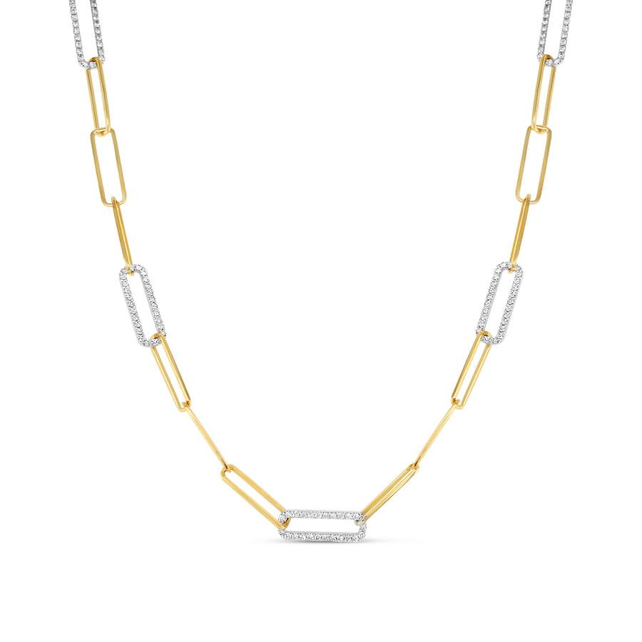 DARCY White And Yellow Gold Diamond Necklace