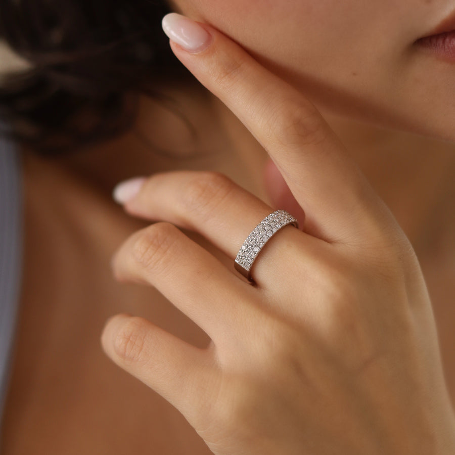 NADENE White Gold Diamonds Ring