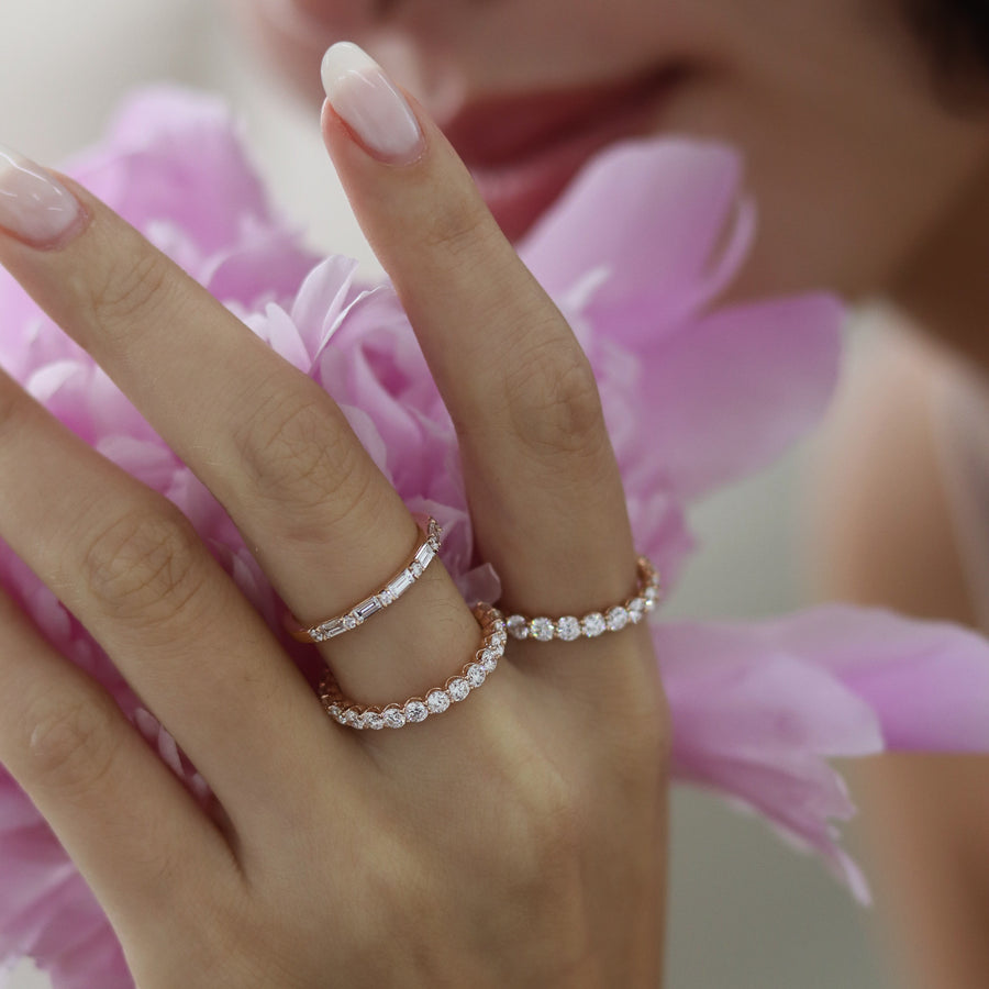 KETRA Rose Gold Diamonds Ring