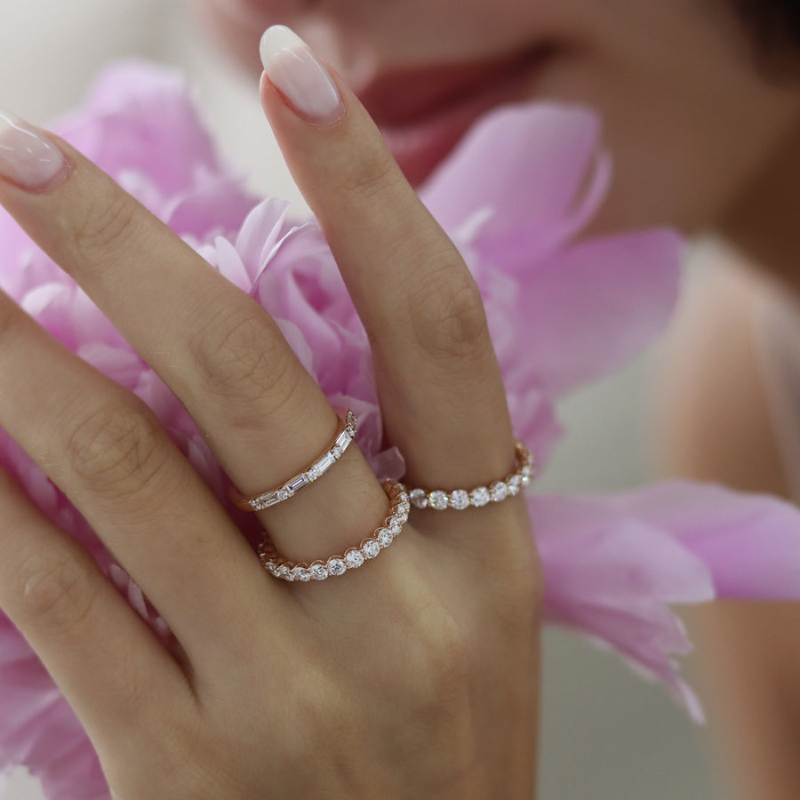ELVIE Rose Gold Diamonds Ring