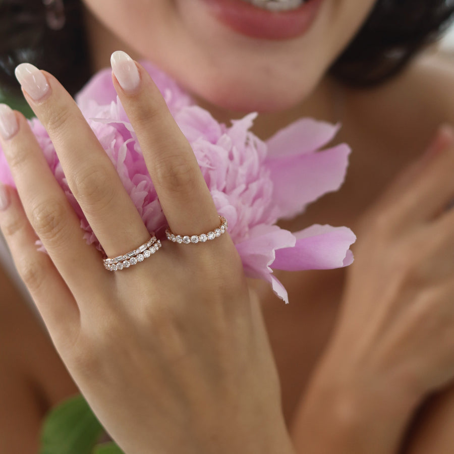 ELVIE Yellow Gold Diamonds Ring