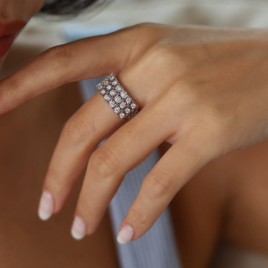 WILLENE White Gold Diamonds Ring
