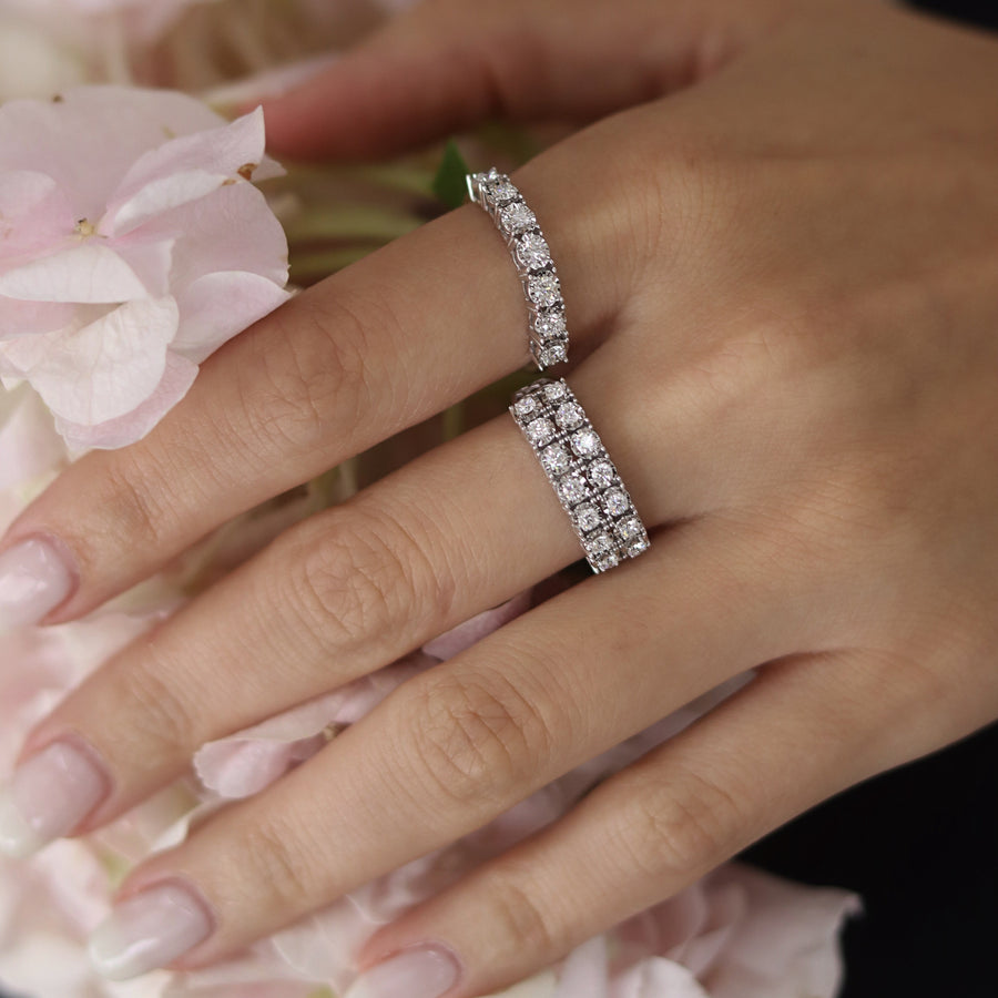 TRIS White Gold Diamonds Ring