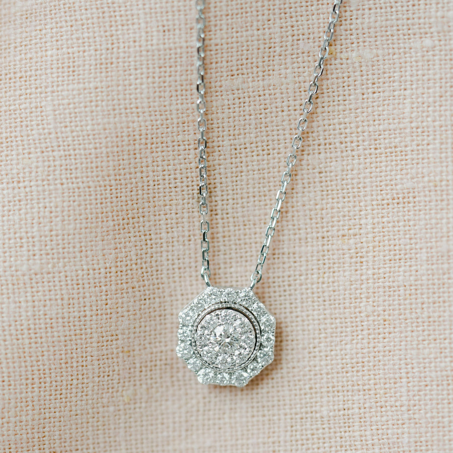 BLAKELY White Gold Diamonds Necklace