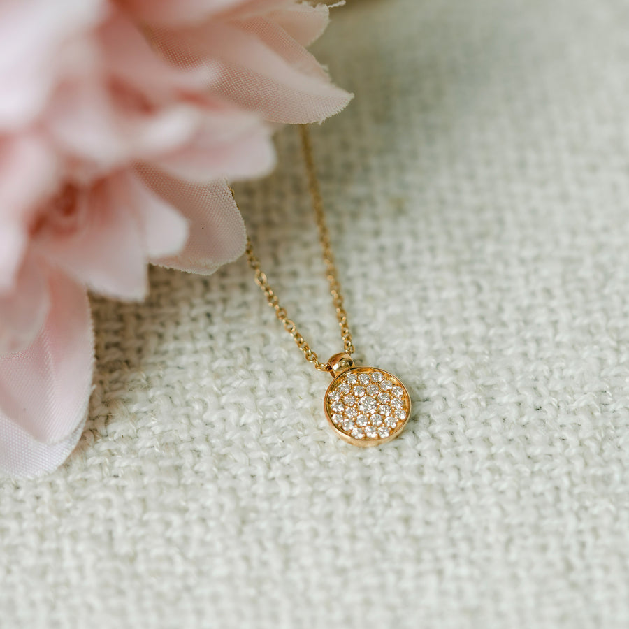 PHOEBE Rose Gold Diamond Necklace
