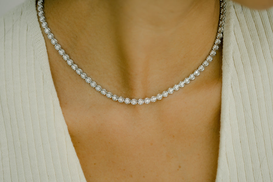 ESTHER White Gold Diamond Necklace