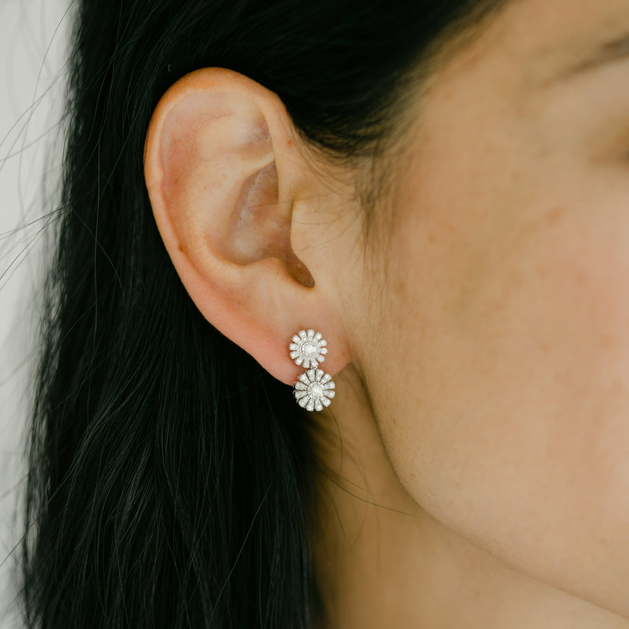 SUMMER White Gold Diamond Earrings