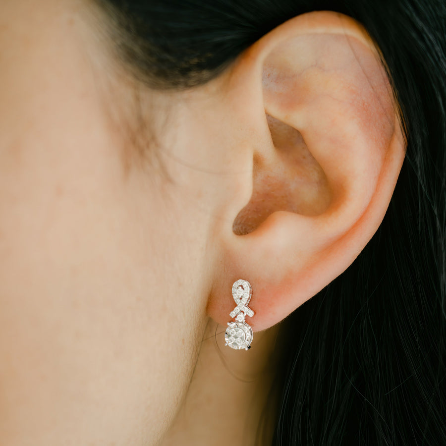 ALINA White Gold Diamond Earrings