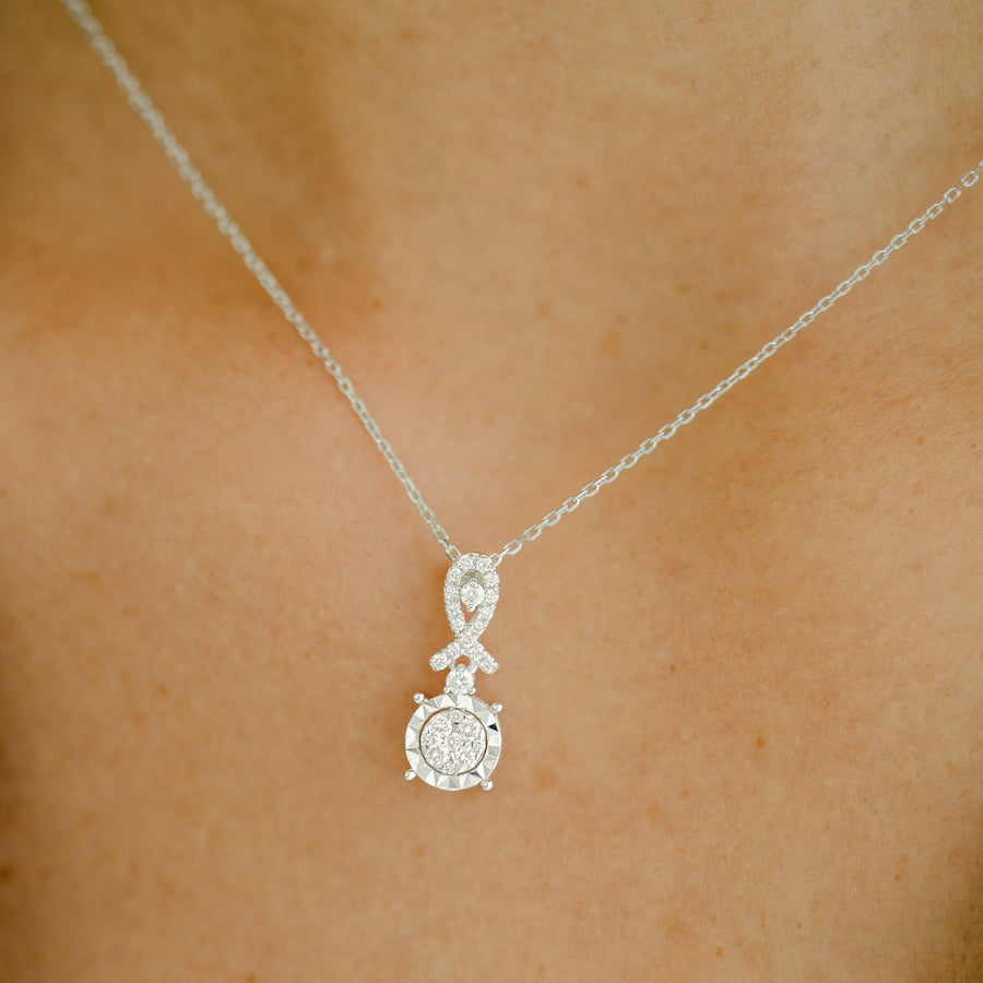 ROSALIE White Gold Diamond Necklace