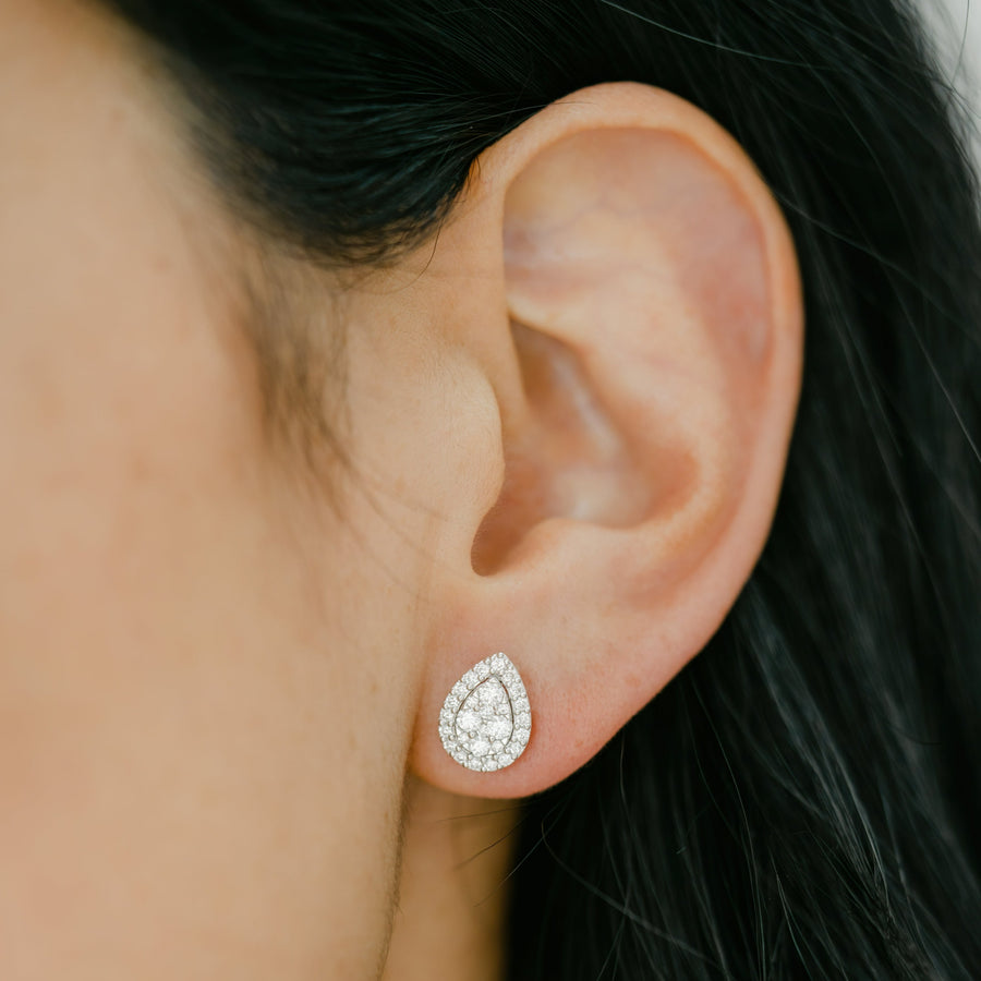 ALAIA White Gold Diamond earrings