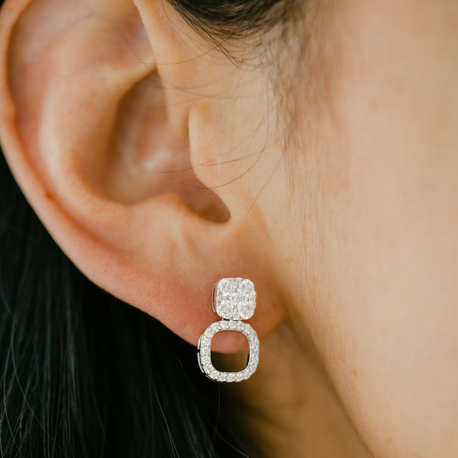 JUNIPER White Gold Diamond earrings