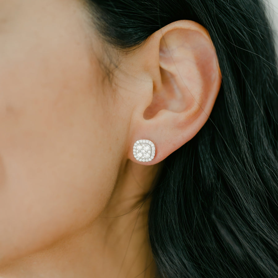 JUNIPER White Gold Diamond earrings