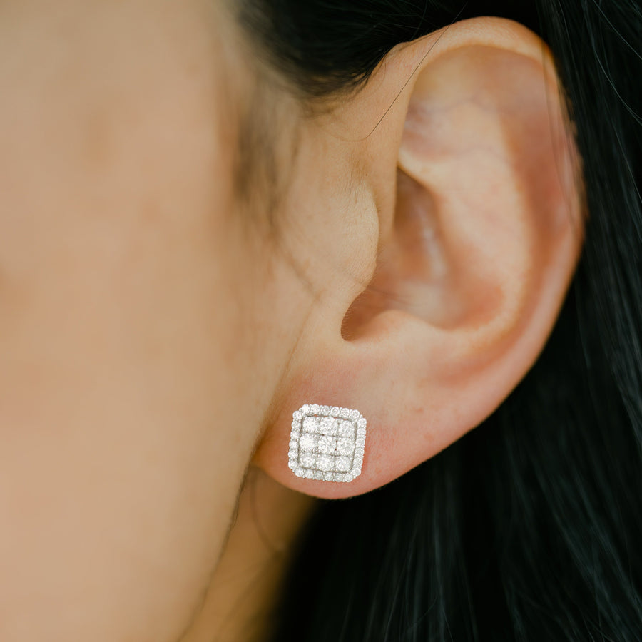 ELOISE White Gold Diamond Earring