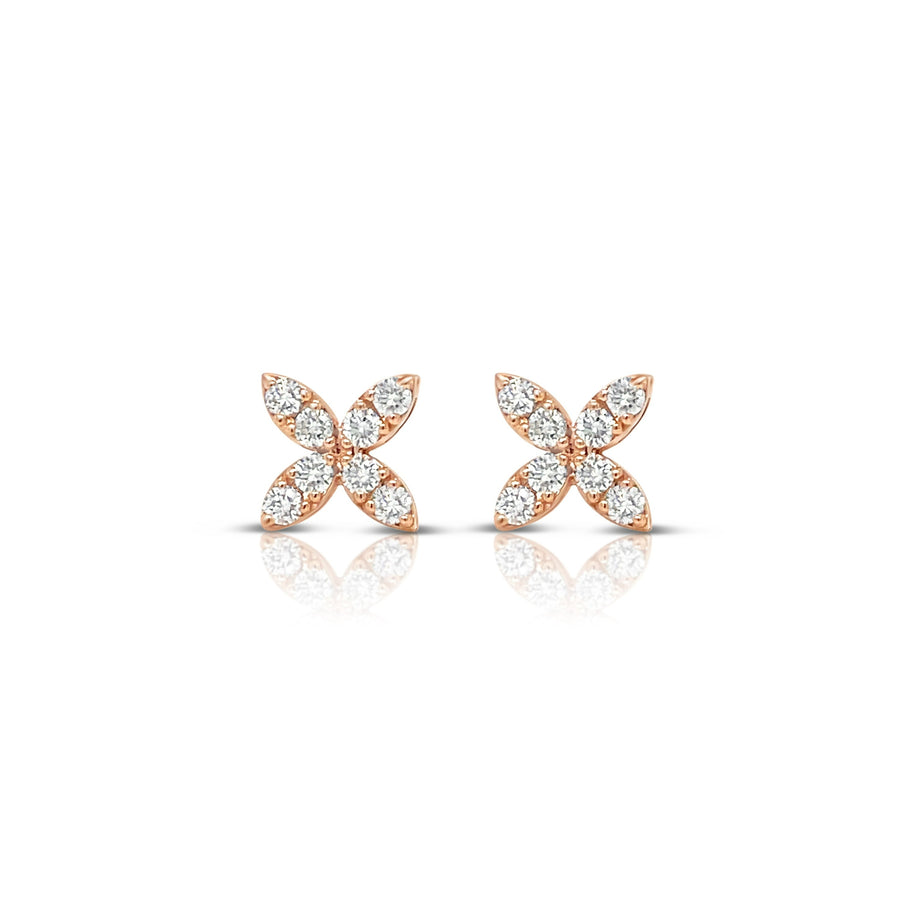 PERLA Rose Gold Diamonds Earrings