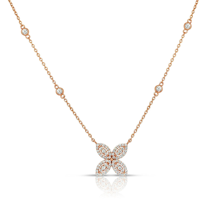JESSA Rose Gold Diamonds Necklace