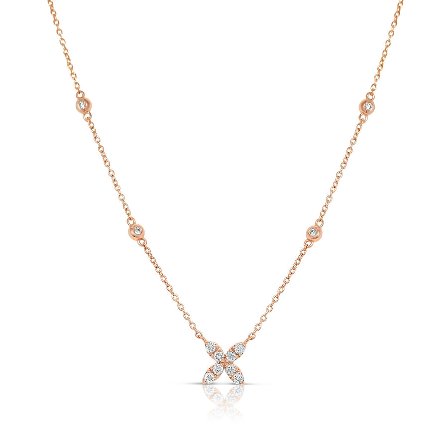 GAIA Rose Gold Diamonds Necklace