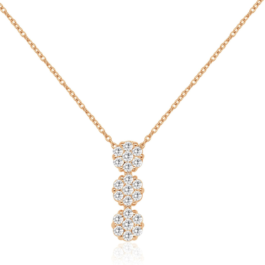 AVIELLE Rose Gold Diamonds Necklace