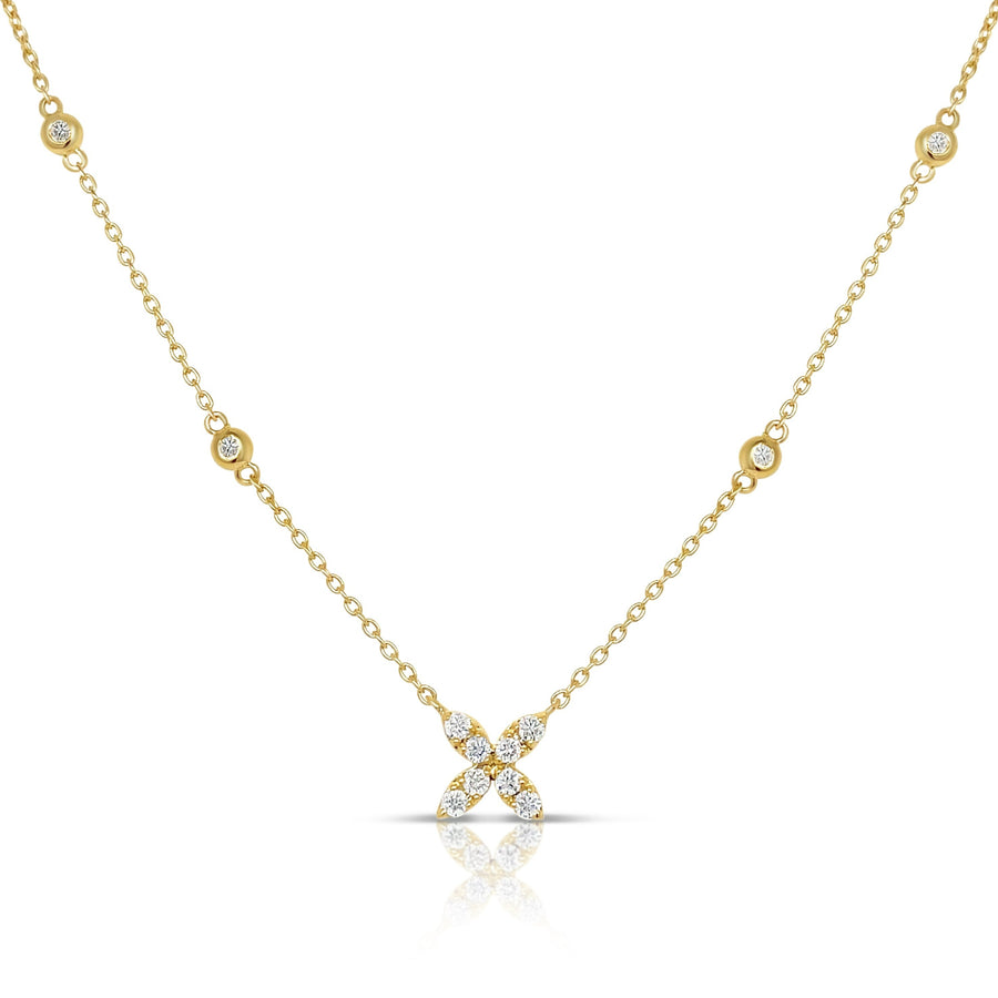 GAIA Yellow Gold Diamonds Necklace