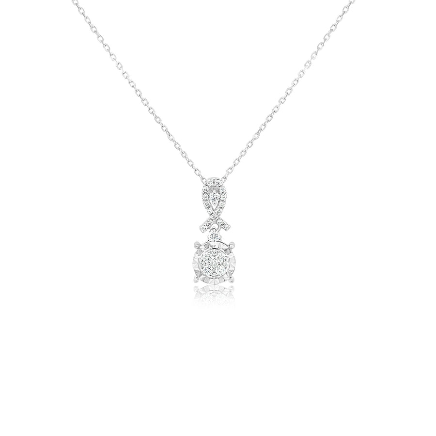 ROSALIE White Gold Diamond Necklace