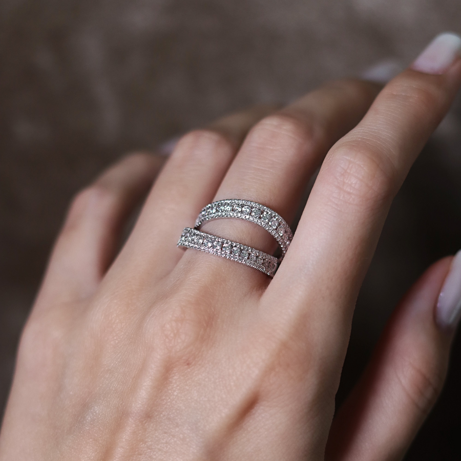 LYNETTE White Gold Diamonds Ring