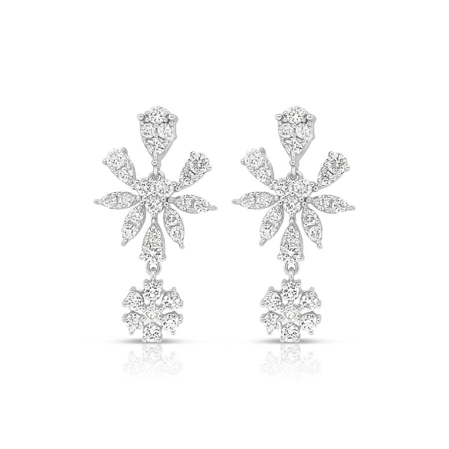 JAX White Gold Diamonds Earrings