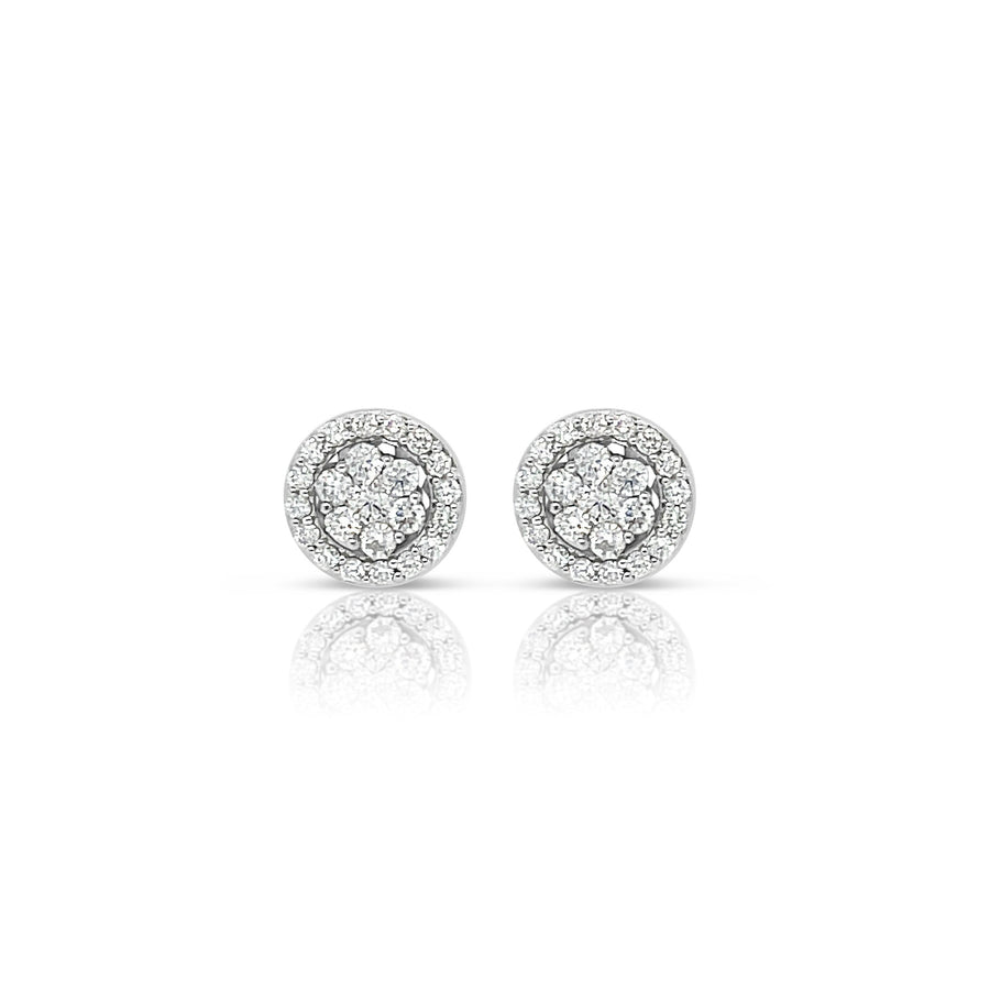 MALVINA White Gold Diamonds Earrings