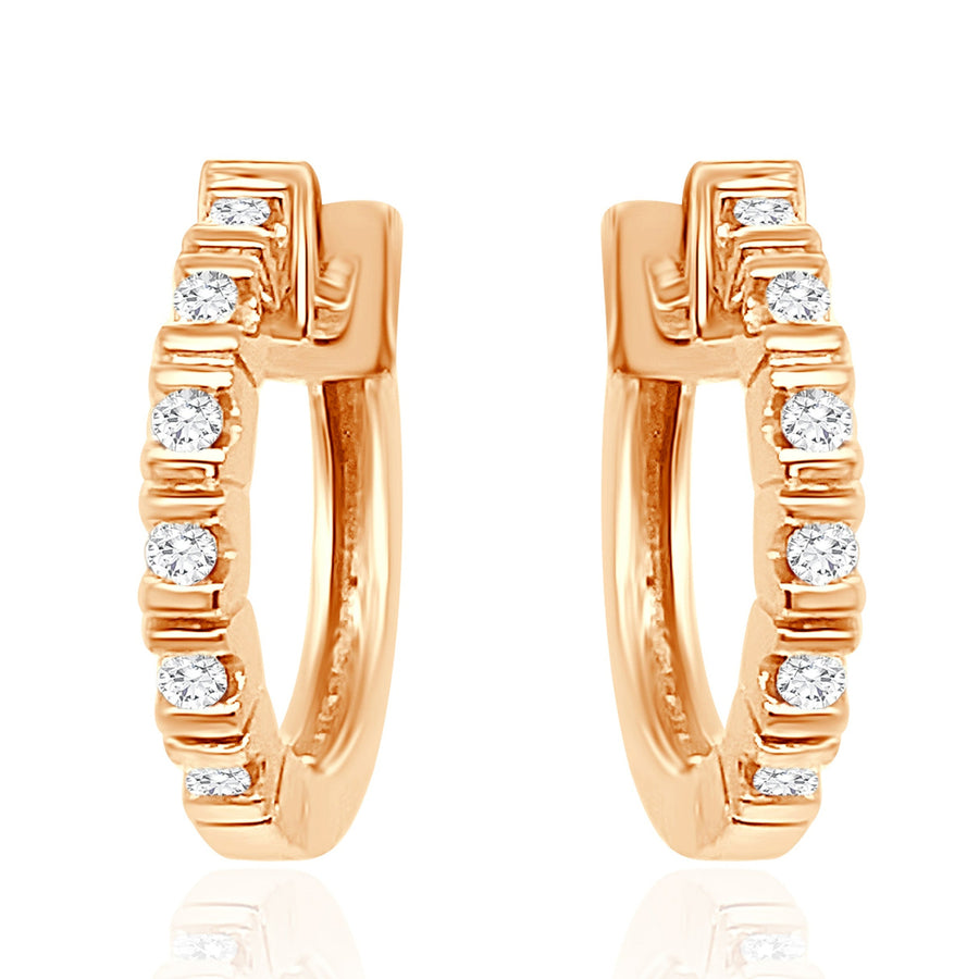 TOSSA Rose Gold Diamonds Earrings