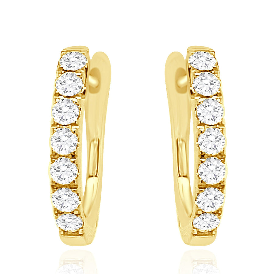 STORMI Yellow Gold Diamonds Earrings
