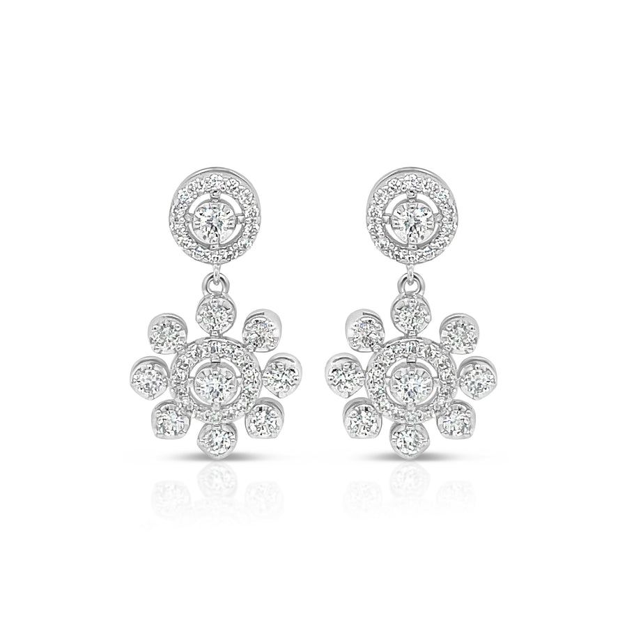 MICAH White Gold Diamonds Earrings