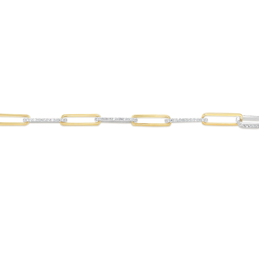 DANIELA  White And Yellow Gold Diamonds Bracelet