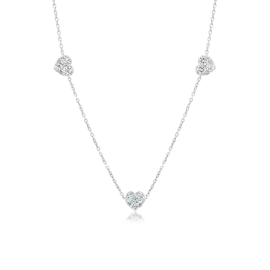 COLLEEN White Gold Diamond Necklace