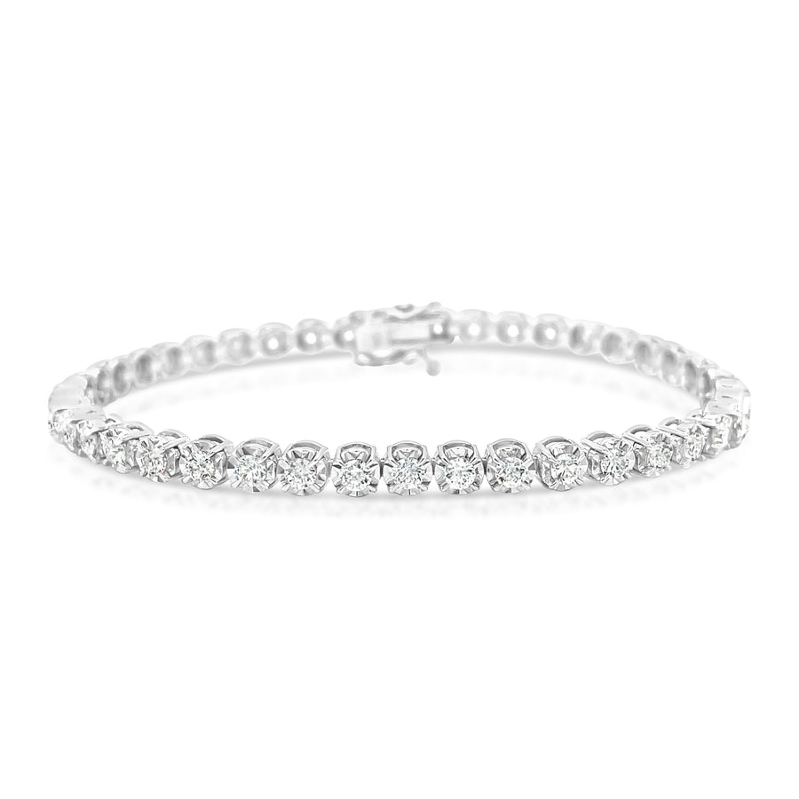 RELLA White Gold Diamonds Bracelet