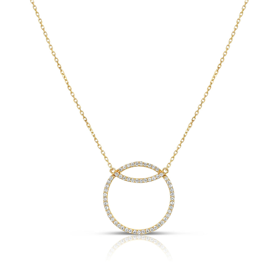 HOLT Yellow Gold Diamonds Necklace