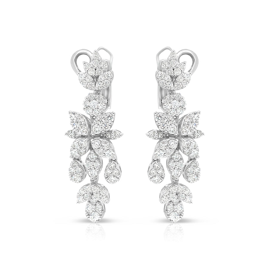 JEMMA White Gold Diamonds Earrings