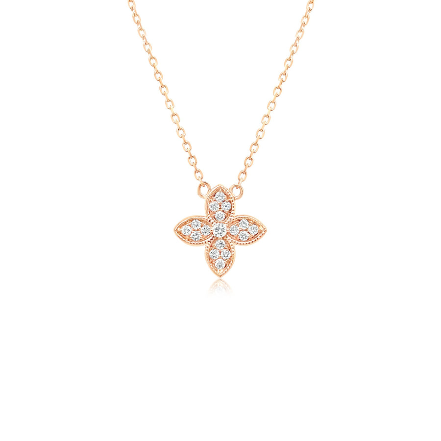 VIOLAINE Rose Gold Diamond Necklace